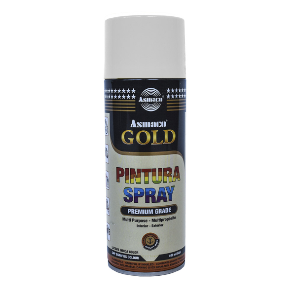 ASMACO pintura spray gold blanca AS31700304