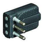 ENCHUFE MACHO VOLANTE 2P+T 10 AMP 1 ENCHUFE MACHO VOLANTE 2P+T 10 AMP - Imagen 1