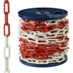 CADENA PLASTICA ROJA/BLANCA 6 MM x 25 MTS. 1 CADENA PLASTICA ROJA/BLANCA 6 MM x 25 MTS. - Imagen 1