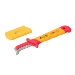 CUCHILLO PELACABLES AISLADO CURVO C/PROTECTOR DE CABLE TACTIX - Imagen 1