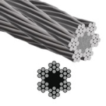 CABLE DE ACERO GALVANIZADO 6x7 + FC 5/32" - Imagen 1